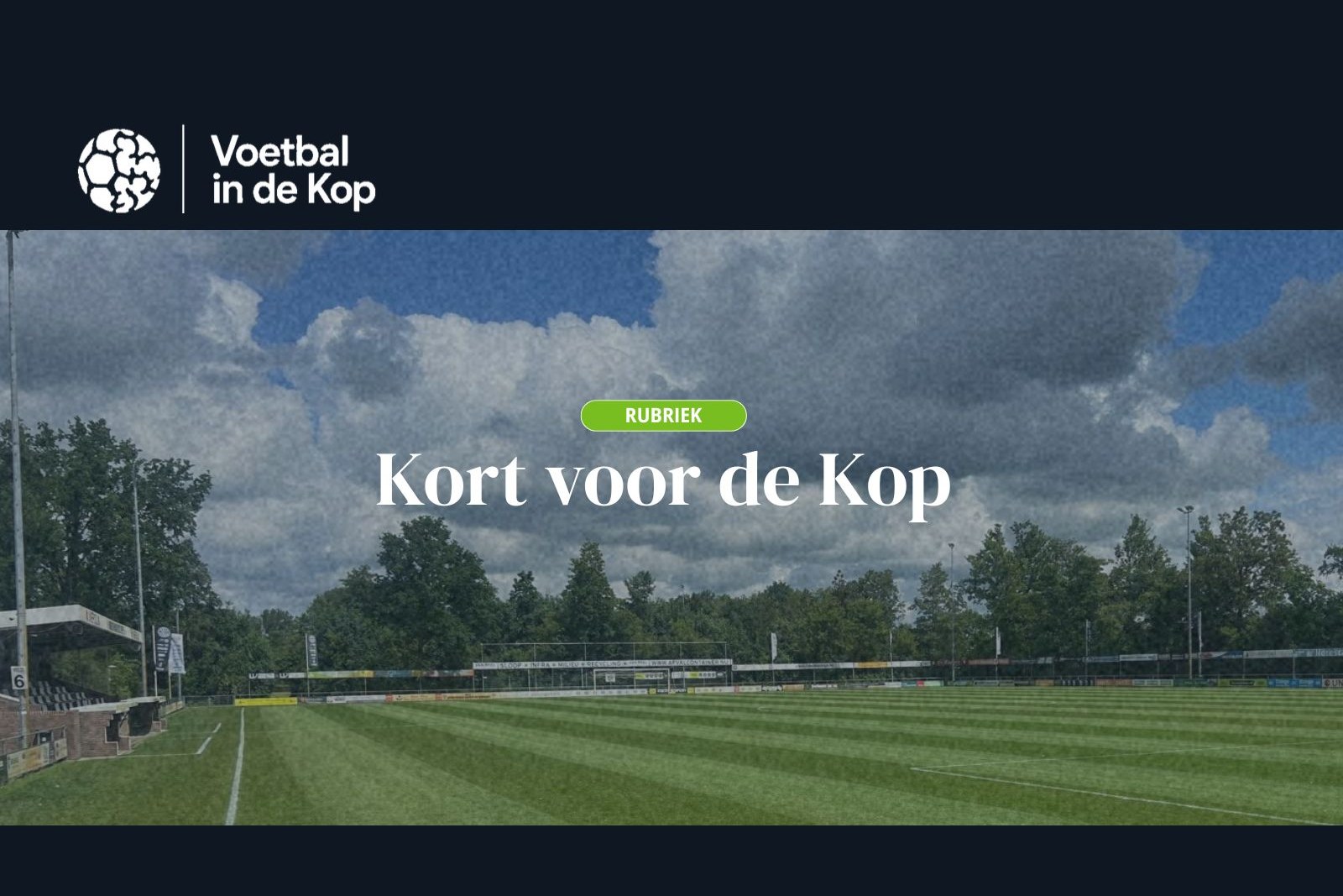 Rubriektemplate Kort voor de Kop